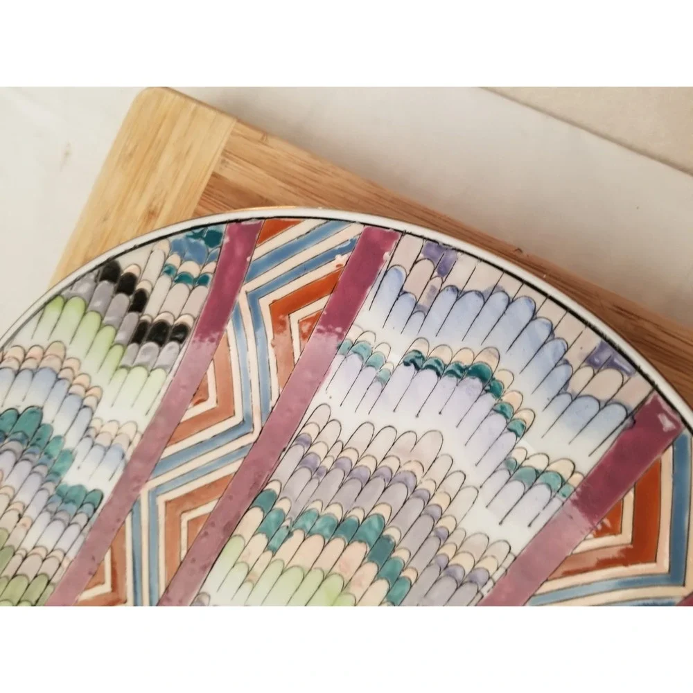 Decorative Hand Painted Plate Beautiful Unique Design Only Made in Macau